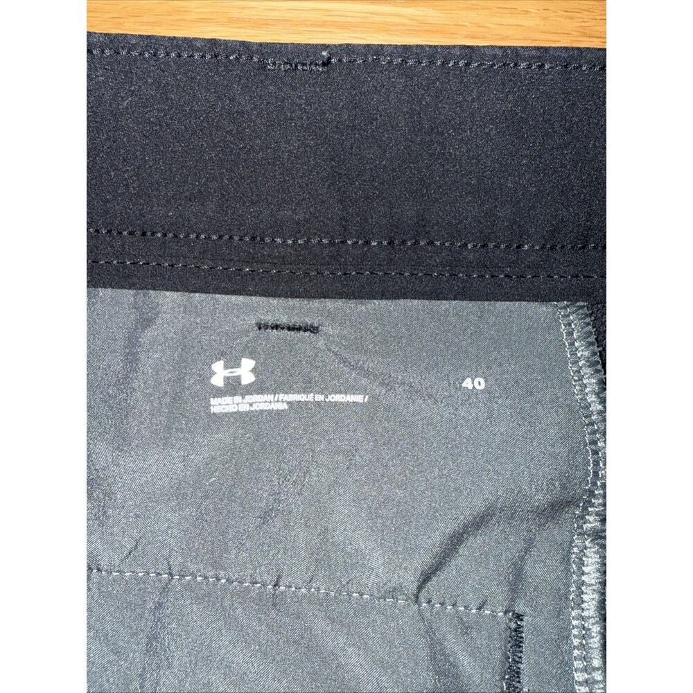 Under Armour 9” Performance Golf Shorts Men’s Size 40 Black Quick Dry Summer - Picture 6 of 6